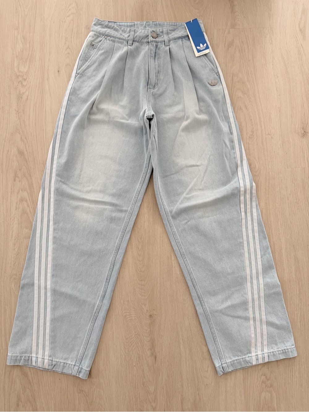 Women’s adidas Light Blue with White Side Stripes